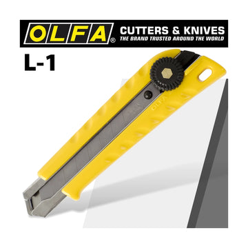 Olfa Cutter Model L-1 Heavy Duty Snap Off Knife 18mm - image 01