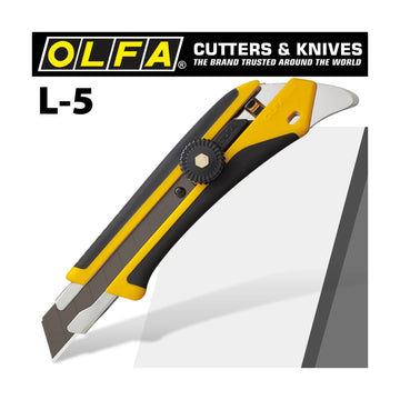 Olfa Cutter Heavy Duty Rear Pick & Comfort Handle Snap Off Knife 18mm - image 01