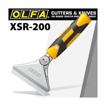 Olfa Heavy Duty Scraper 200mm With 0.8mm Blade And Safety Blade Cover - image 01