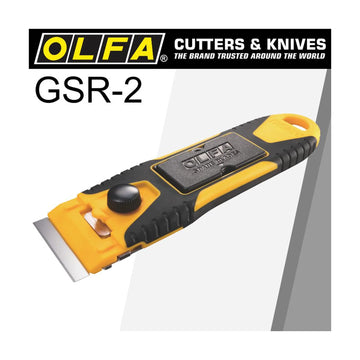 Olfa Compact Slim Glass Scraper S/Steel Blade 40mmx18mm Inc 6 Blades - image 01