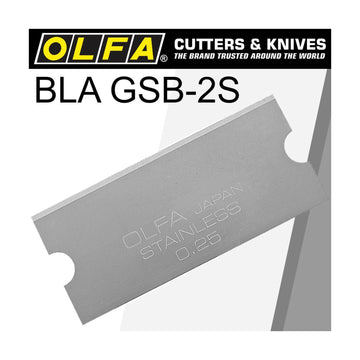 Olfa Scraper Blade For Grs-2 S/Steel 40mmx18mm 6Pk - image 01