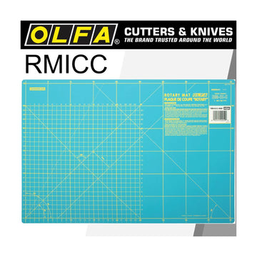 Olfa Mat Rotary 450 X 300mm Metric & Inch Double Sided Blue - image 01