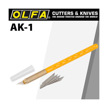 Olfa Cutter Model Ak-1 Art Knife X25 Spare Blades - image 01