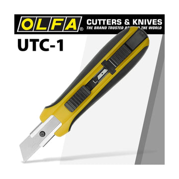 Olfa Utility Knife With Solid Blade Heavy Duty Non Slip Grip - image 01