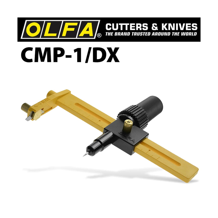 Olfa Compass Cutter With Ratchet & 10 Spare Blades - image 01