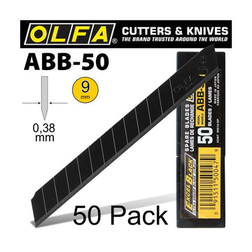 Olfa Blades Black X-Sharp 50 Per Pack Ultra Sharp 9mm - image 01