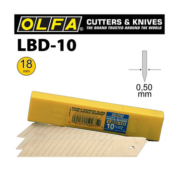 Olfa Double Segmented Heavy Duty Blades Lbd-10 10/Pack 18mm - image 01