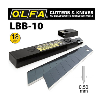 Olfa Blades Excel Black 10 Pack Ultra Sharp 18mm - image 01