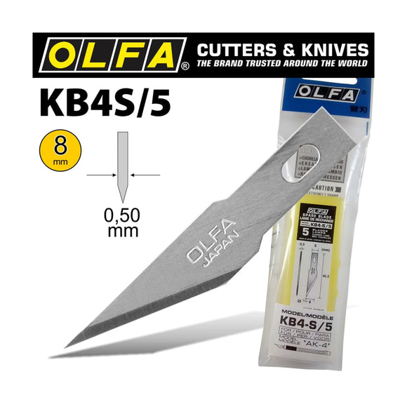 Olfa Precision Art Blade 5/Pack 8mm - image 01