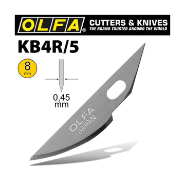 Olfa Art Curved Carving Blade 5/Pack 8mm - image 01
