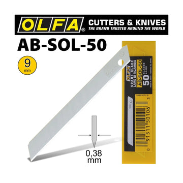 Olfa Blades Solid 9mm In Plastic Case 50/Pk 9mm - image 01