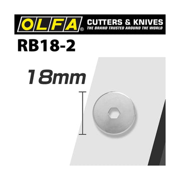 Olfa Blades Rotary Rb18-2 2/Pack 18mm - image 01