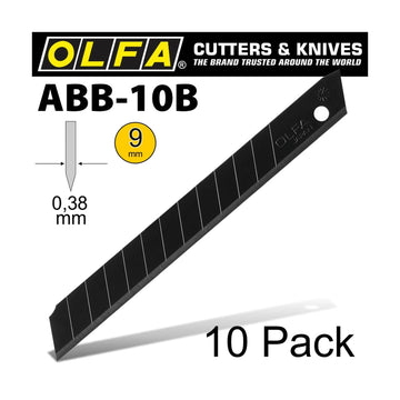Olfa Blades Excel Black 10/Pk Carded Ultra Sharp 9mm - image 01