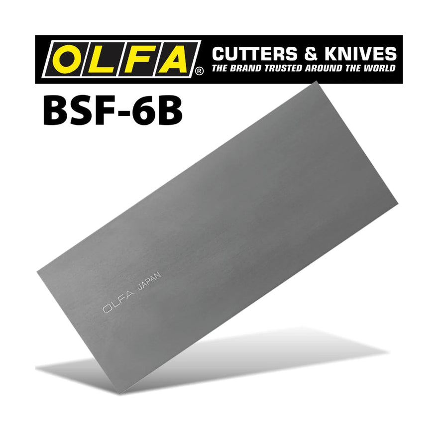 Olfa Scraper Blades Extra Heavy Duty X6 For Bsr200&Bsr300 100mmx0.45mm - image 01