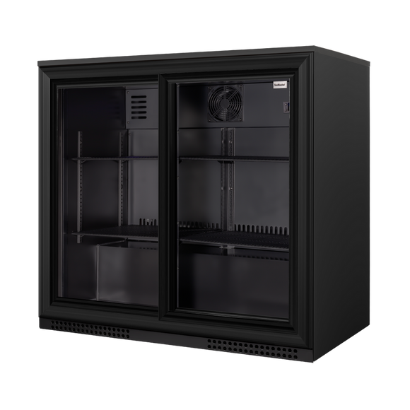 SnoMaster 200L Under Counter Sliding Door Beverage Cooler SMBC 200SL snomaster-200l-under-counter-sliding-door-beverage-cooler-smbc-200sl