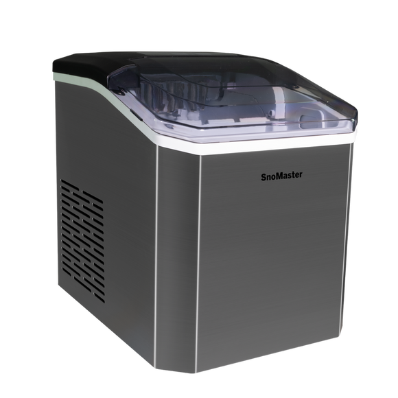 SnoMaster 12Kg-24Hr Counter-Top Bullet Type Ice-Maker - Stainless Steel (ZBC-14B) in Refrigerators