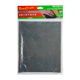 Image of a Tork Craft Water Paper 230 X 280mm 1200 Gritwet & Dry Std 10 Pack