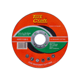 Image of a Tork Craft Cutting Disc Masonry 115 X 2.0 X 22.22mm