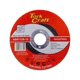 Image of a Tork Craft Cutting Disc Industrial Metal 115 X 3.0 X 22.2 Mm