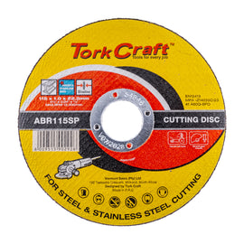 Image of a Tork Craft Cutting Disc Steel Metal SS 115 X 1.0 X 22.2 Mm
