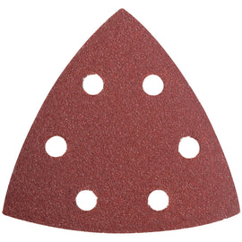 Image of a Tork Craft Sanding Triangle Sheet 60 Grit 94x94x94mm 5 Pack W/holes Hook & Loop