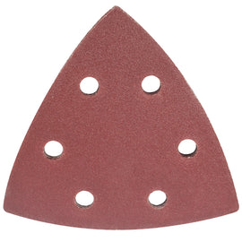 Image of a Tork Craft Sanding Triangle Sheet 120 Grit 94x94x94mm 5 Pack W/holes Hook & Loop