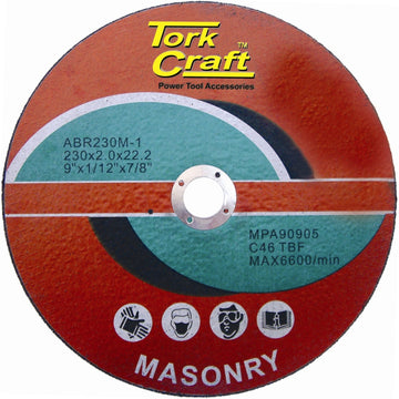 Image of a Tork Craft Cutting Disc Masonry 230 X 2.0 X 22.22mm