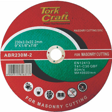 Image of a Tork Craft Cutting Disc Masonry 230 X 3.0 X 22.22mm
