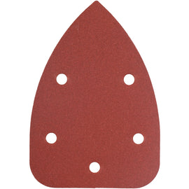 Image of a Tork Craft Sanding Triangle 600 Grit 140 X 140 X 98mm 5 Pack with Holes Hook And Loop