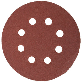 Image of a Tork Craft Sanding Disc 125mm 80 Grit With Holes 10 Pack Hook And Loop