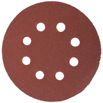 Image of a Tork Craft Sanding Disc 125mm 80 Grit With Holes 10 Pack Hook And Loop