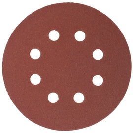Image of a Tork Craft Sanding Disc 125mm 120 Grit With Holes 10 Pack Hook And Loop
