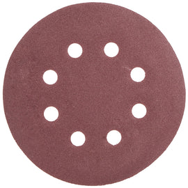 Image of a Tork Craft Sanding Disc 125mm 180 Grit With Holes 10 Pack Hook And Loop