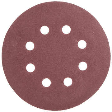 Image of a Tork Craft Sanding Disc 125mm 180 Grit With Holes 10 Pack Hook And Loop