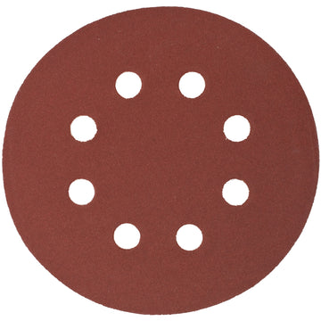 Image of a Tork Craft Sanding Disc 125mm 240 Grit With Holes 10 Pack Hook And Loop