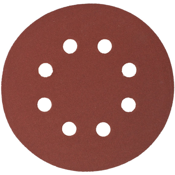 Image of a Tork Craft Sanding Disc 125mm 240 Grit With Holes 10 Pack Hook And Loop
