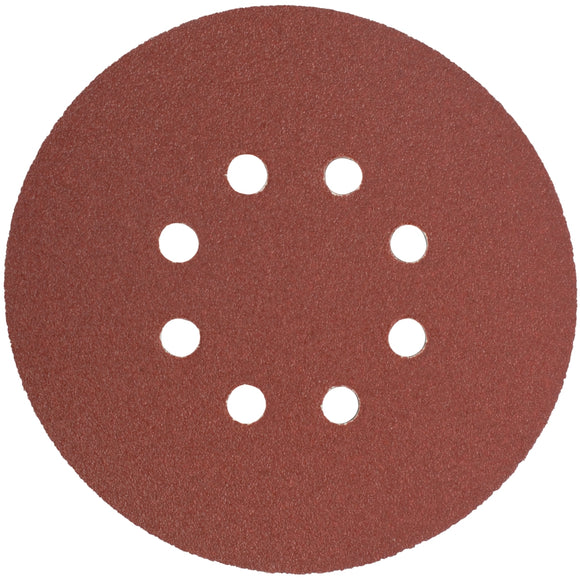 Image of a Tork Craft Sanding Disc 150mm 80 Grit With Holes 10 Pack Hook And Loop