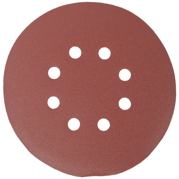 Image of a Tork Craft Sanding Disc 150mm 180 Grit With Holes 10 Pack Hook And Loop
