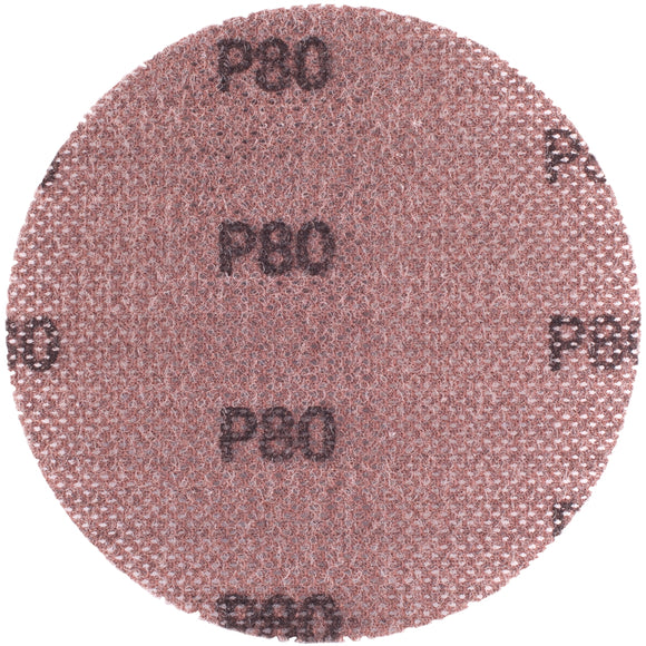 Image of a Tork Craft Dura Mesh Abrasive Disc 150mm Hook & Loop 80 Grit for Sander Polisher 3pc