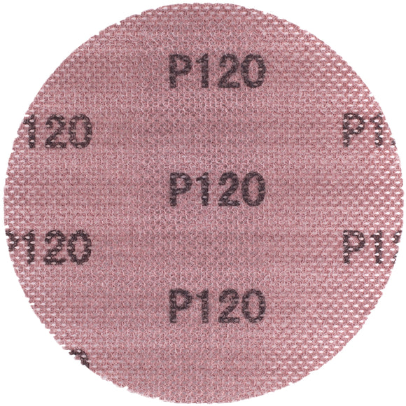 Image of a Tork Craft Dura Mesh Abrasive Disc 150mm Hook And Loop 120 Grit for Sander Polisher 3pc