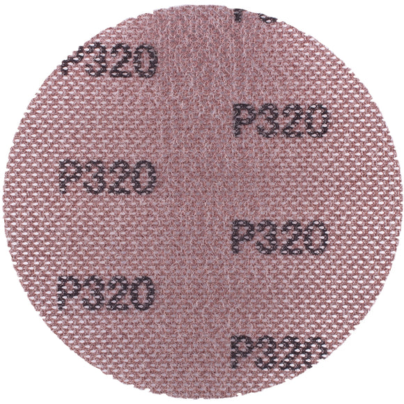Image of a Tork Craft Dura Mesh Abrasive Disc 150mm Hook And Loop 320 Grit for Sander Polisher 3pc