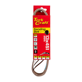Image of a Tork Craft Powerfile Sanding Belt 13 X 451mm 120 Grit 5 Pack