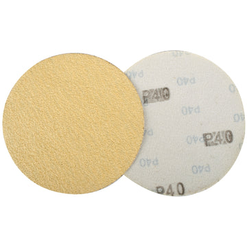 Image of a Tork Craft Gold Disc 40 Grit 150mm Without Hole Hook And Loop (50 Pieces)
