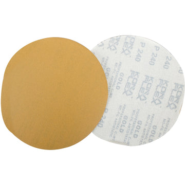Image of a Tork Craft Gold Disc 240 Grit 150mm Without Hole Hook And Loop (50 Pieces)