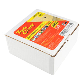 Image of a Tork Craft Gold Disc 320 Grit 125mm X 8 Holes Hook And Loop 50 pieces