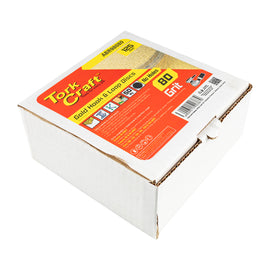 Image of a Tork Craft Gold Disc 80 Grit 125mm Without Hole Hook And Loop 50 pieces
