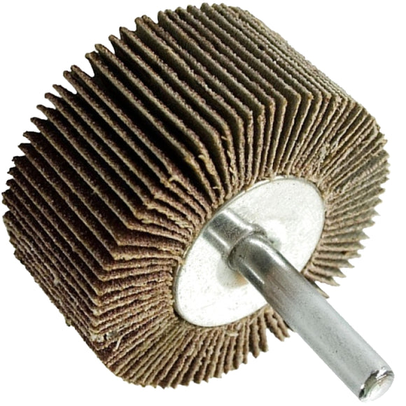 Image of a Tork Craft Flap Wheel 40 X 20 X 6mm Shaft 60 Grit Per Each