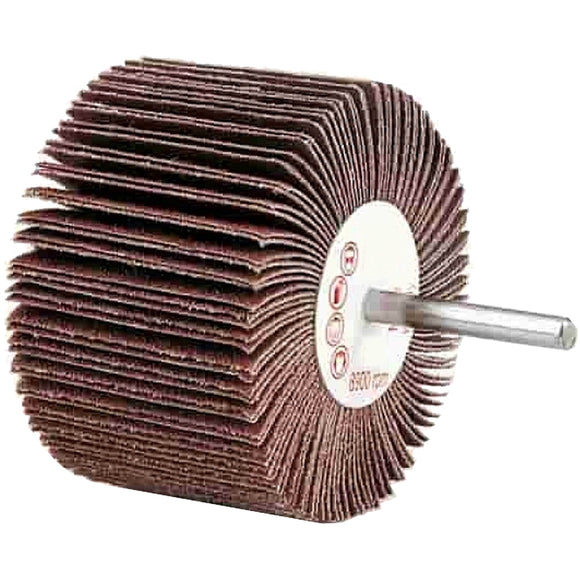 Image of a Tork Craft Flap Wheel 40 X 30 X 6mm Shaft 60 Grit Per Each