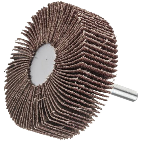 Image of a Tork Craft Flap Wheel 60 X 20 X 6mm Shaft 60 Grit Per Each