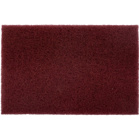 Image of a Tork Craft Pad Non Woven Industrial Strength 150 X 230mm Super Fine Maroon 5pc